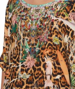 Camilla EBoutique (US) ROUND NECK KAFTAN FAUNA ELECTRO Up To 40% Off