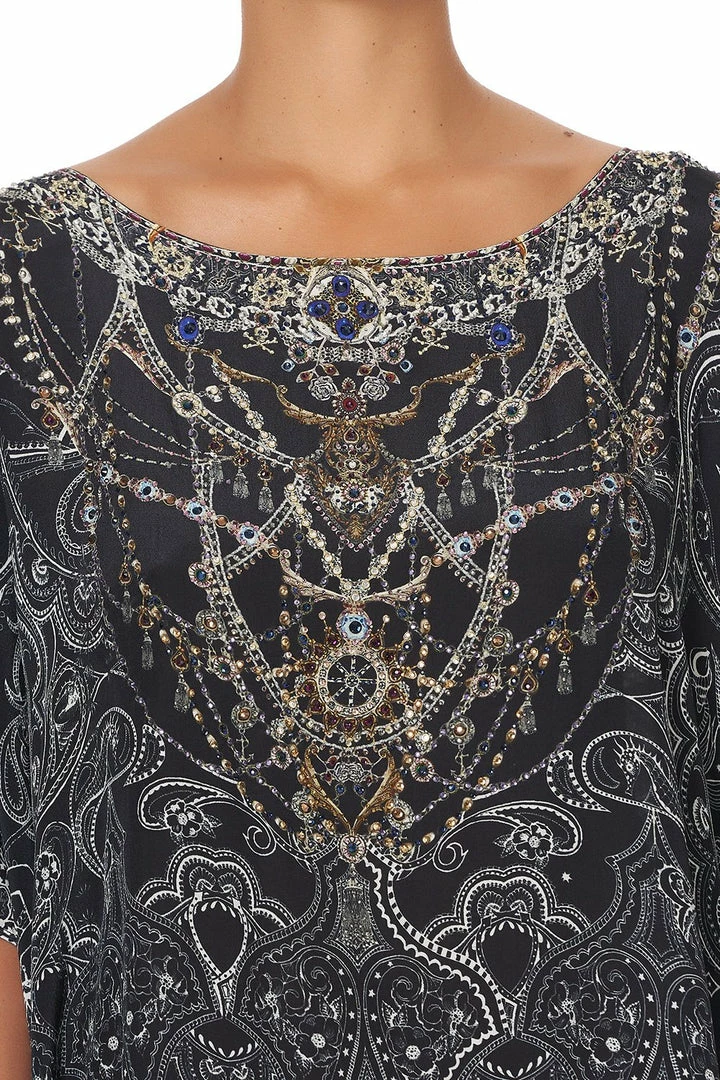 Camilla EBoutique (US) ROUND NECK KAFTAN MIDNIGHT PEARL Up To 30% Off