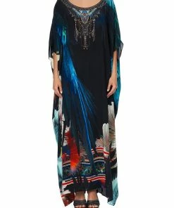 Camilla EBoutique (US) ROUND NECK KAFTAN NIGHT FLIGHT Up To 40% Off