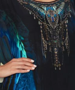 Camilla EBoutique (US) ROUND NECK KAFTAN NIGHT FLIGHT Up To 40% Off