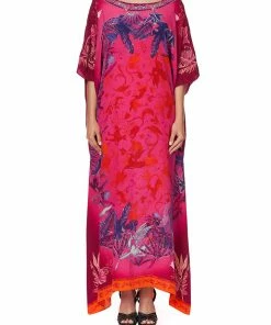 Camilla EBoutique (US) ROUND NECK KAFTAN TROPIC OF NEON Up To 30% Off