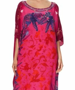 Camilla EBoutique (US) ROUND NECK KAFTAN TROPIC OF NEON Up To 30% Off
