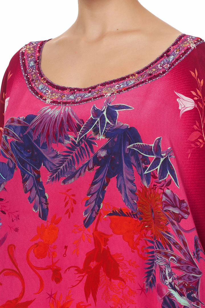 Camilla EBoutique (US) ROUND NECK KAFTAN TROPIC OF NEON Up To 30% Off