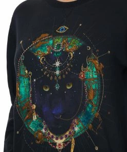 Camilla EBoutique (US) ROUND NECK SWEATER WISE WINGS Up To 40% Off