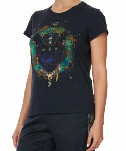 Camilla EBoutique (US) SLIM FIT ROUND NECK T-SHIRT WISE WINGS