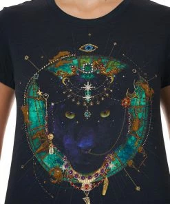 Camilla EBoutique (US) SLIM FIT ROUND NECK T-SHIRT WISE WINGS