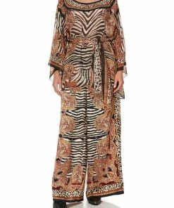 Camilla EBoutique (US) ROUND NECK TOP WITH BELT WILD FIRE