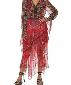 Camilla EBoutique (US) RUFFLE FRONT BLOUSE PIRATE PUNK