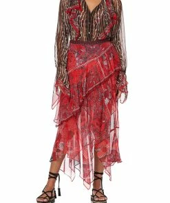 Camilla EBoutique (US) ASYMMETRICAL RUFFLE SKIRT PIRATE PUNK Sale Clothing