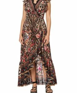 Camilla EBoutique (US) Up To 50% Off RUFFLE WRAP DRESS LIV A LITTLE