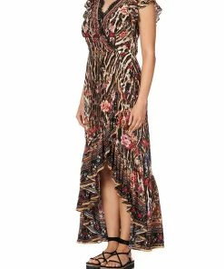 Camilla EBoutique (US) Up To 50% Off RUFFLE WRAP DRESS LIV A LITTLE