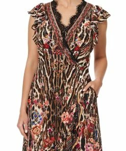 Camilla EBoutique (US) Up To 50% Off RUFFLE WRAP DRESS LIV A LITTLE