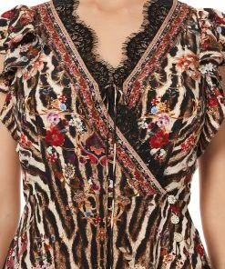 Camilla EBoutique (US) Up To 50% Off RUFFLE WRAP DRESS LIV A LITTLE