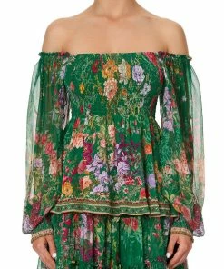 Camilla EBoutique (US) Sale Clothing SHIRRED BODICE BLOUSE DIARIES FROM A VILLA