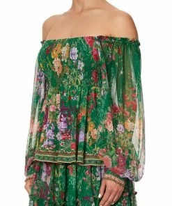 Camilla EBoutique (US) Sale Clothing SHIRRED BODICE BLOUSE DIARIES FROM A VILLA