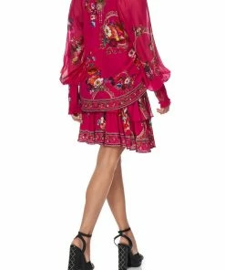 Camilla EBoutique (US) Up To 50% Off SHIRRED CUFF BLOUSE APPLE EYED