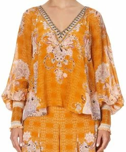 Camilla EBoutique (US) SHIRRED CUFF BLOUSE MARRAKESH MAIDEN