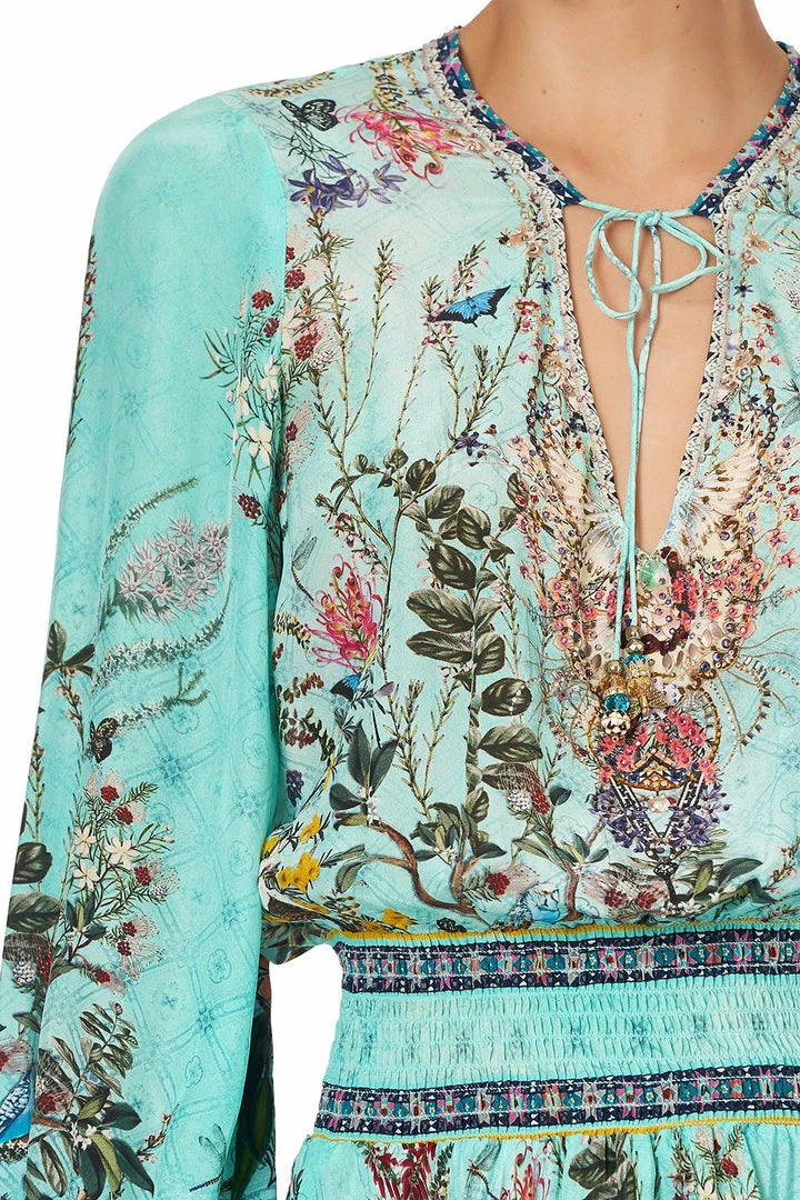 Camilla EBoutique (US) SHIRRED RELAXED SHORT DRESS MILLAS BACKYARD Up To 30% Off