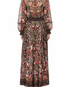 Camilla EBoutique (US) Sale Clothing SHIRRED WAIST DRESS WITH SPLIT LIV A LITTLE