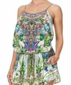Camilla EBoutique (US) SHOESTRING STRAP PLAYSUIT MOON GARDEN Up To 40% Off
