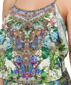 Camilla EBoutique (US) SHOESTRING STRAP PLAYSUIT MOON GARDEN Up To 40% Off