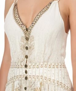 Camilla EBoutique (US) SHORT DRESS WITH SHAPED WAISTBAND THE QUEENS CHAMBER Up To 30% Off