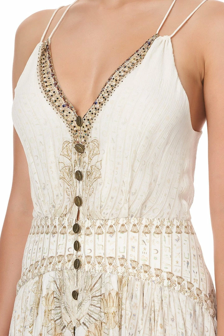 Camilla EBoutique (US) SHORT DRESS WITH SHAPED WAISTBAND THE QUEENS CHAMBER Up To 30% Off