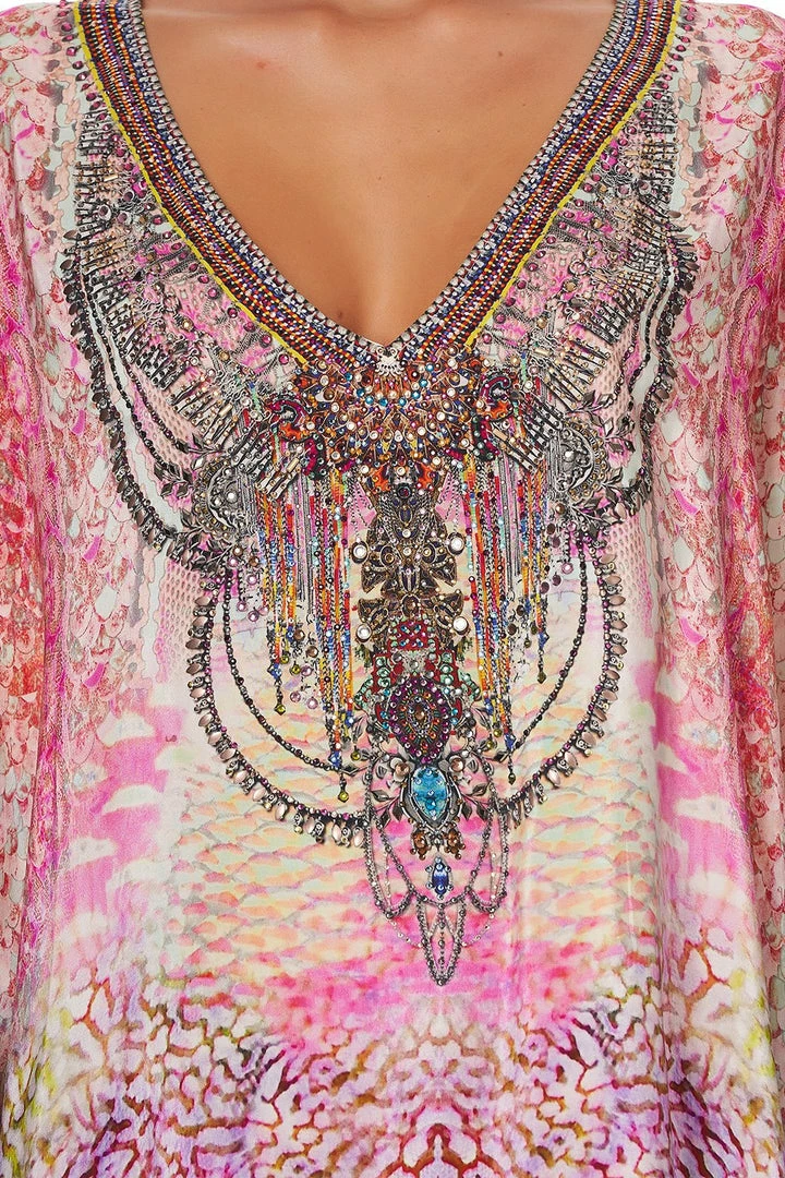 Camilla EBoutique (US) SHORT KAFTAN WITH CUFF SERPENTINE DREAMS
