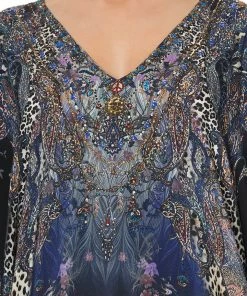 Camilla EBoutique (US) SHORT KAFTAN WITH CUFF FESTIVAL EXPRESS