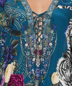 Camilla EBoutique (US) SHORT LACE UP KAFTAN LUNAR GAZING