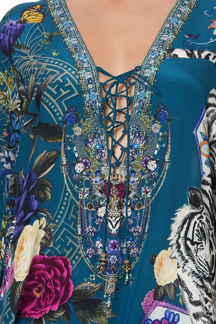Camilla EBoutique (US) SHORT LACE UP KAFTAN LUNAR GAZING