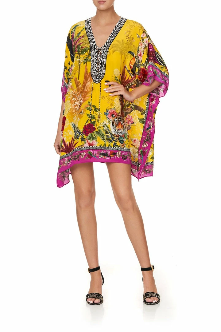 Camilla EBoutique (US) SHORT LACE UP KAFTAN SAFFRON MOON
