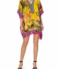 Camilla EBoutique (US) SHORT LACE UP KAFTAN SAFFRON MOON