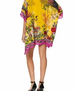 Camilla EBoutique (US) SHORT LACE UP KAFTAN SAFFRON MOON
