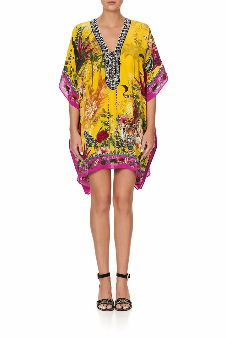 Camilla EBoutique (US) SHORT LACE UP KAFTAN SAFFRON MOON