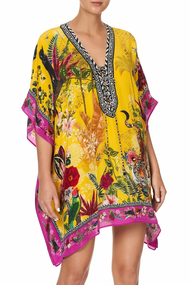 Camilla EBoutique (US) SHORT LACE UP KAFTAN SAFFRON MOON