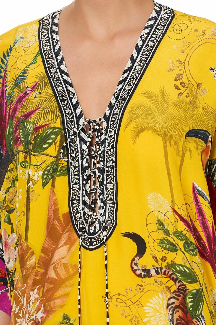 Camilla EBoutique (US) SHORT LACE UP KAFTAN SAFFRON MOON