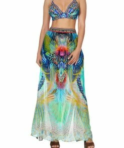 Camilla EBoutique (US) Up To 30% Off SKIRT WITH PINTUCK WAISTBAND REEF WARRIOR