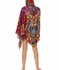 Camilla EBoutique (US) SILK HOODED SHAWL SLAVE TO THE RHYTHM Up To 30% Off