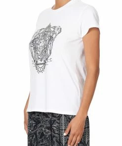 Camilla EBoutique (US) SLIM FIT ROUND NECK T-SHIRT MIDNIGHT PEARL Up To 30% Off