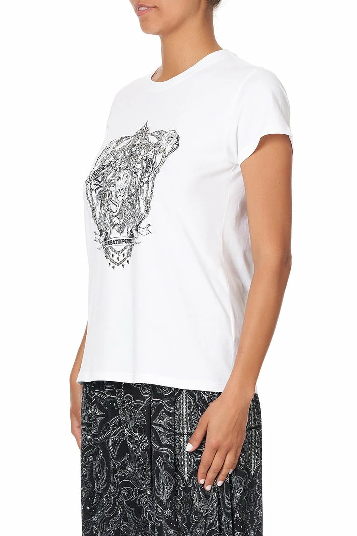 Camilla EBoutique (US) SLIM FIT ROUND NECK T-SHIRT MIDNIGHT PEARL Up To 30% Off