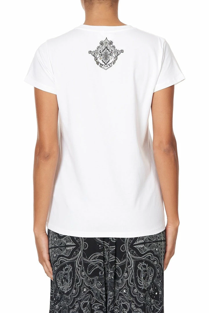 Camilla EBoutique (US) SLIM FIT ROUND NECK T-SHIRT MIDNIGHT PEARL Up To 30% Off