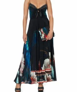 Camilla EBoutique (US) LONG DRESS WITH TIE FRONT NIGHT FLIGHT Up To 30% Off