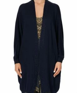 Camilla EBoutique (US) SOFT KNIT PONCHO WITH CRYSTALS GREAT SCOTT