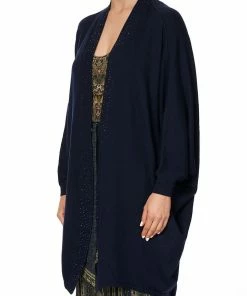 Camilla EBoutique (US) SOFT KNIT PONCHO WITH CRYSTALS GREAT SCOTT