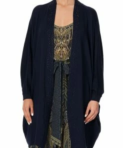 Camilla EBoutique (US) SOFT KNIT PONCHO WITH CRYSTALS GREAT SCOTT