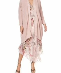 Camilla EBoutique (US) SOFT KNIT PONCHO WITH EMBROIDERY PINK ISTENANYA Up To 30% Off