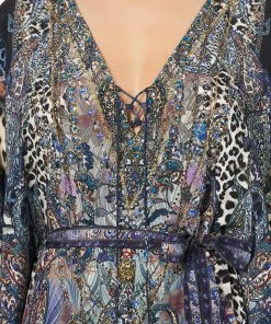 Camilla EBoutique (US) SPLIT HEM LACE UP KAFTAN FESTIVAL EXPRESS Up To 30% Off