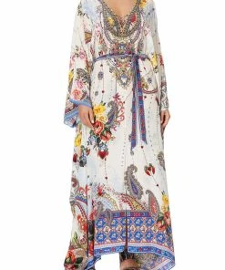 Camilla EBoutique (US) Up To 30% Off SPLIT HEM LACE UP KAFTAN FRIDA FREEDOM