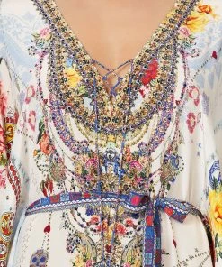 Camilla EBoutique (US) Up To 30% Off SPLIT HEM LACE UP KAFTAN FRIDA FREEDOM